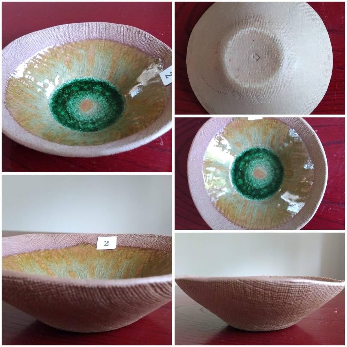 越前焼名工 桝田屋光生 自然灰釉還元窯変の究極美が迸る向付け小鉢逸品